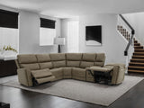 Orpheus Brown Power Sectional from Furniture of America - Luna Furniture