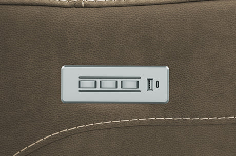 Orpheus Brown Power Sectional from Furniture of America - Luna Furniture