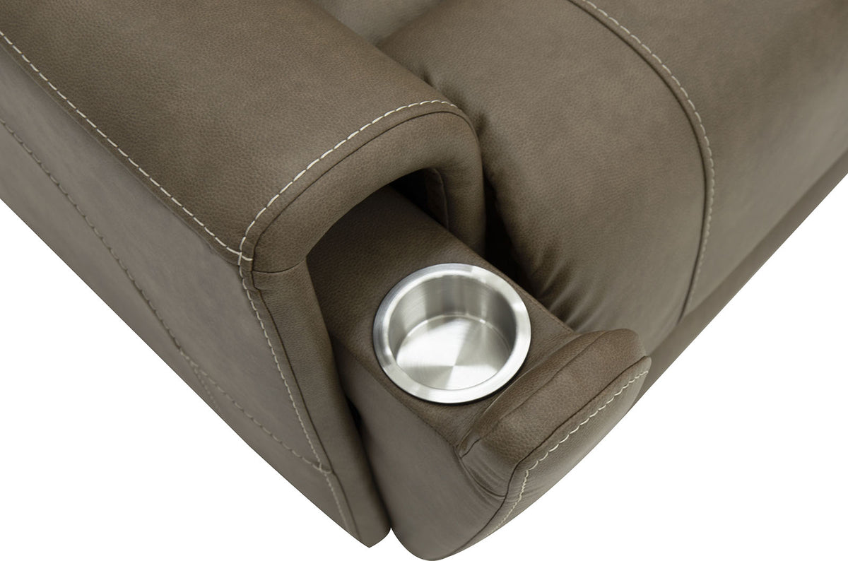 Orpheus Brown Power Sectional w/ Lift Chair from Furniture of America - Luna Furniture