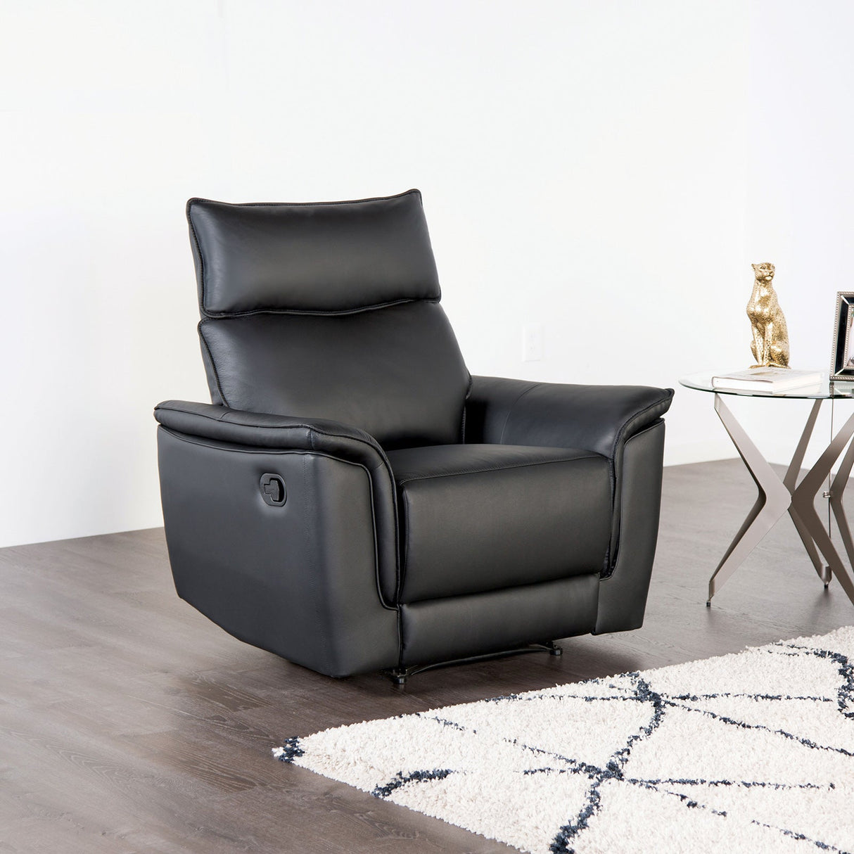 Bienne Black Transitional Reclining Living Room Set from Furniture of America - Luna Furniture
