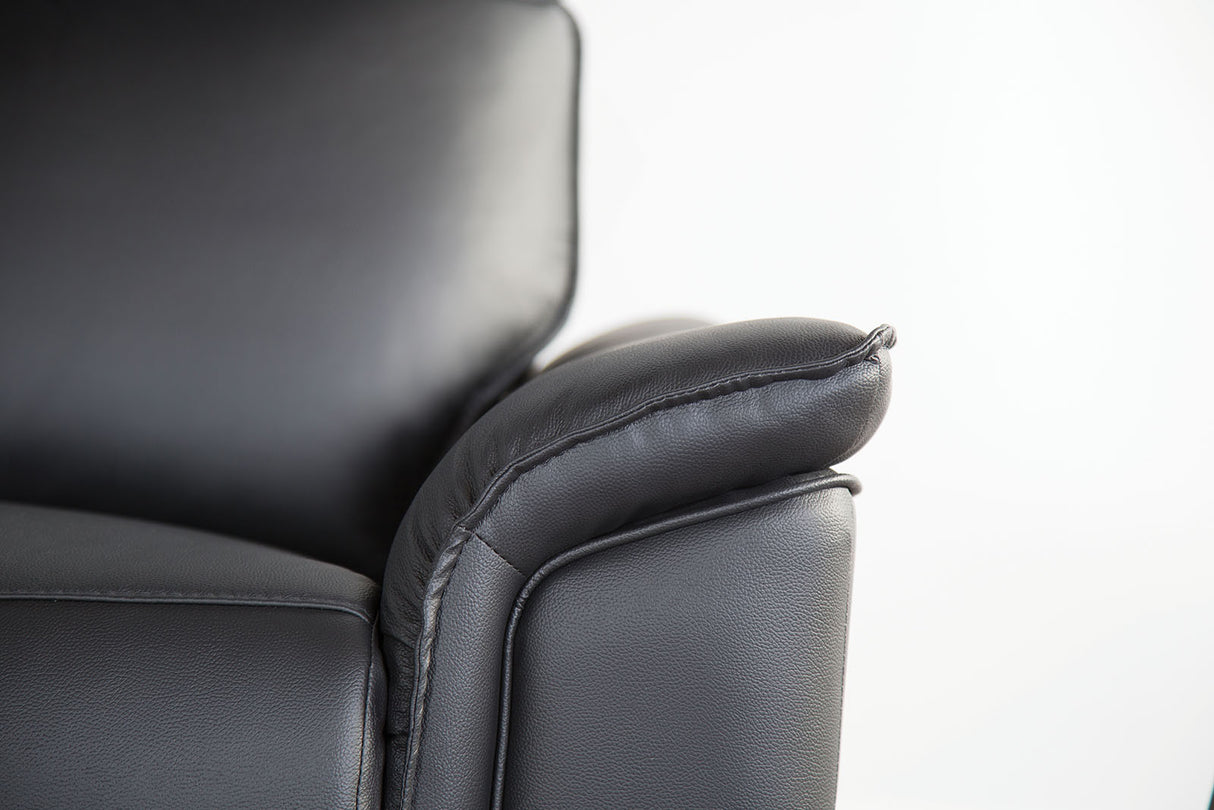 Bienne Black Loveseat Manual Recliner from Furniture of America - Luna Furniture