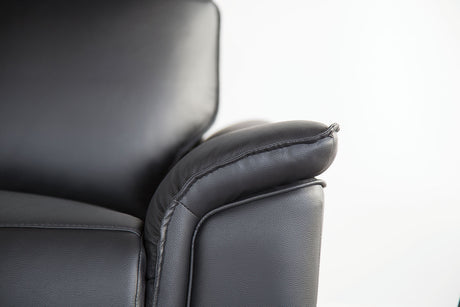 Bienne Black Loveseat Manual Recliner from Furniture of America - Luna Furniture