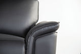Bienne Black Sofa Manual Recliner from Furniture of America - Luna Furniture