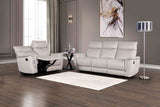 Bienne Taupe Loveseat Manual Recliner from Furniture of America - Luna Furniture