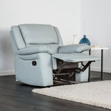 Glarus Powder Blue Transitional Reclining Living Room Set from Furniture of America - Luna Furniture