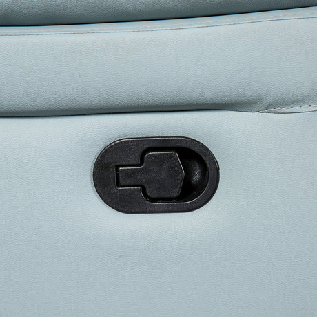 Glarus Powder Blue Loveseat Manual Recliner from Furniture of America - Luna Furniture