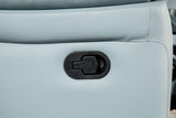 Glarus Powder Blue Loveseat Manual Recliner from Furniture of America - Luna Furniture