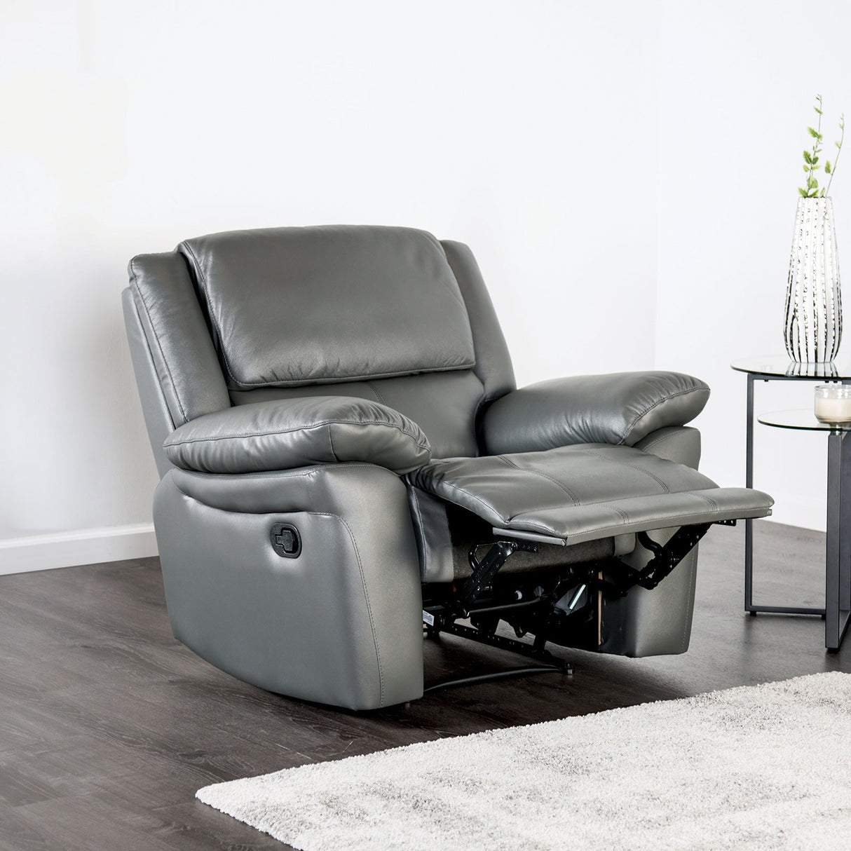 Glarus Dark Gray Transitional Reclining Living Room Set from Furniture of America - Luna Furniture