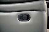 Glarus Dark Gray Sofa Manual Recliner from Furniture of America - Luna Furniture