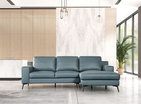 Stordal Blue Sectional with Right Chaise from Furniture of America - Luna Furniture