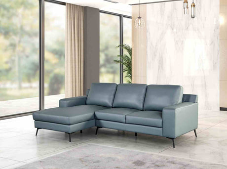 Stordal Blue Sectional with Left Chaise from Furniture of America - Luna Furniture