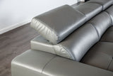 Vadso Dark Gray Sectional, Left Chaise from Furniture of America - Luna Furniture