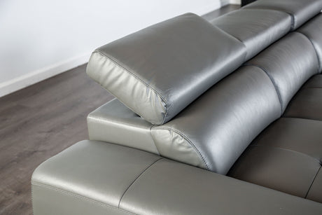 Vadso Dark Gray Sectional, Left Chaise from Furniture of America - Luna Furniture