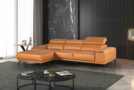 Vadso Tangerine Sectional with Left Chaise from Furniture of America - Luna Furniture