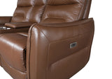 Terentius Caramel Brown Power Sofa from Furniture of America - Luna Furniture