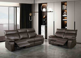 Onoria Brown Manual Recline Sofa from Furniture of America - Luna Furniture