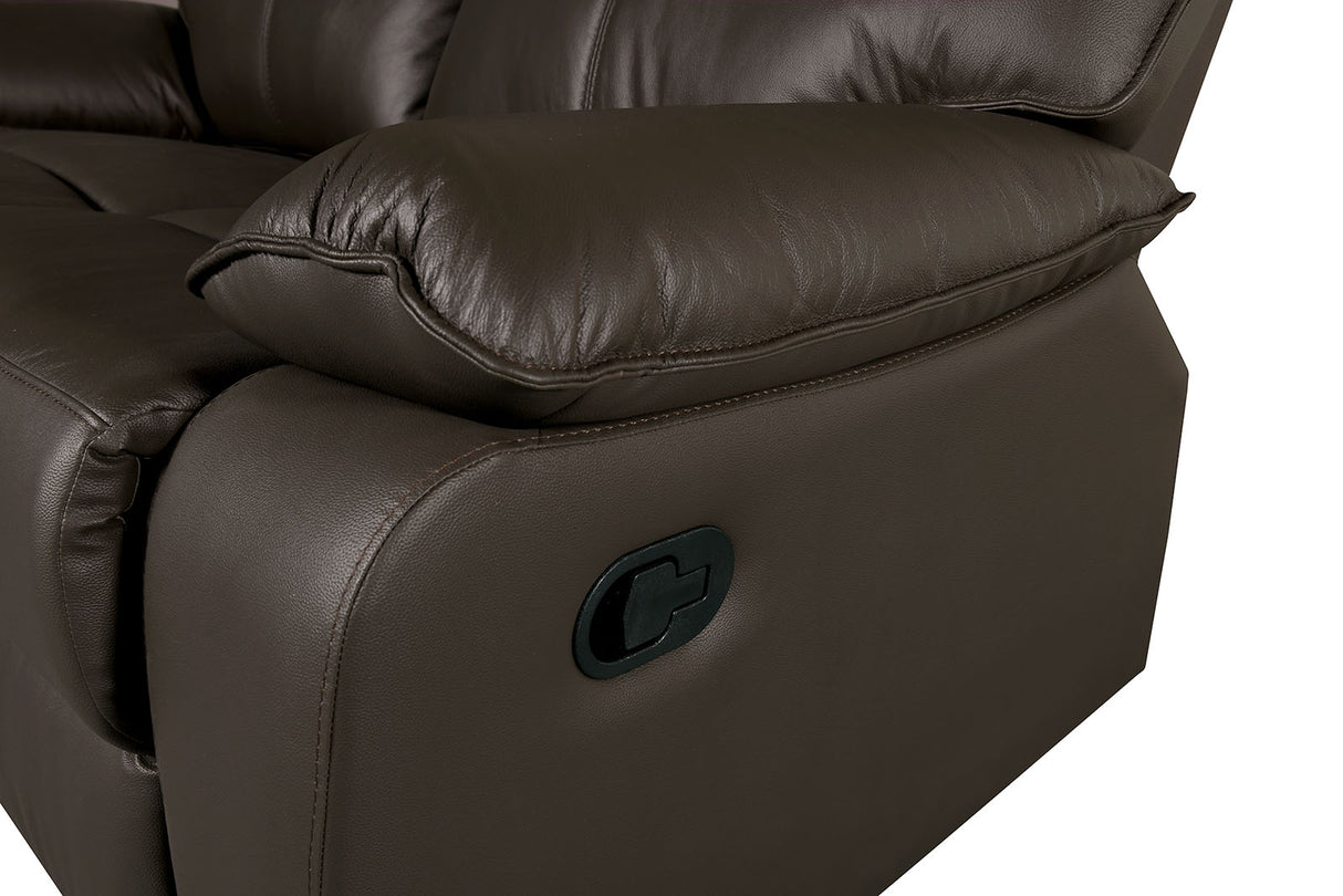 Onoria Brown Manual Recline Chair from Furniture of America - Luna Furniture