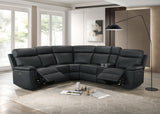 Oliverus Black Power Sectional from Furniture of America - Luna Furniture