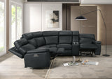 Oliverus Black Power Sectional from Furniture of America - Luna Furniture