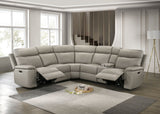 Oliverus Taupe Power Sectional from Furniture of America - Luna Furniture