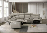 Oliverus Taupe Power Sectional from Furniture of America - Luna Furniture