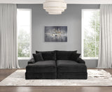 Tavedestrand Black Double Chaise Sofa from Furniture of America - Luna Furniture