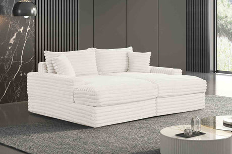 Tavedestrand White Double Chaise Sofa from Furniture of America - Luna Furniture