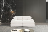 Tavedestrand White Double Chaise Sofa from Furniture of America - Luna Furniture