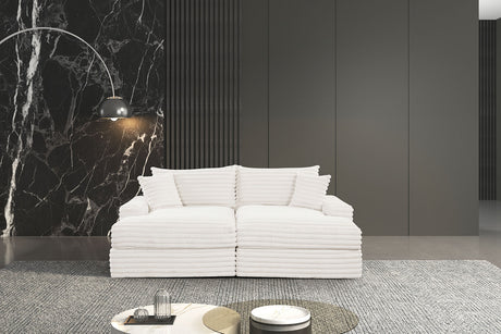Tavedestrand White Double Chaise Sofa from Furniture of America - Luna Furniture