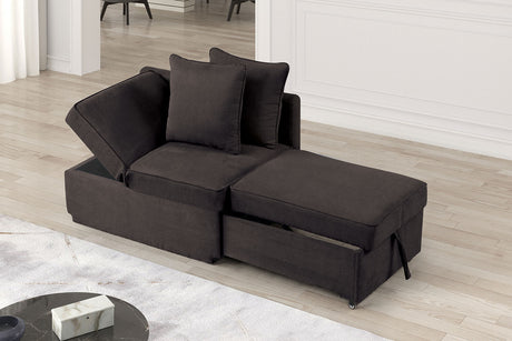 Woburn Gray Convertible Chair from Furniture of America - Luna Furniture