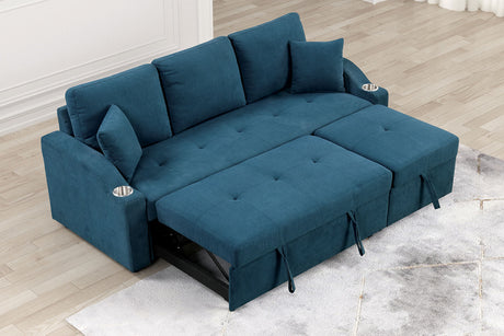 Royden Blue Sleeper Sofa from Furniture of America - Luna Furniture