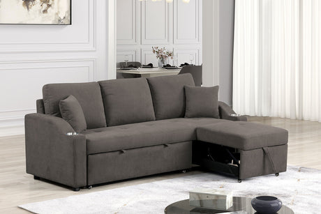 Royden Gray Sleeper Sofa from Furniture of America - Luna Furniture
