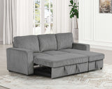 Yves Dark Gray Sectional from Furniture of America - Luna Furniture