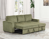 Yves Green Sectional from Furniture of America - Luna Furniture