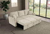 Kendal Beige Sleeper Sofa Sectional from Furniture of America - Luna Furniture