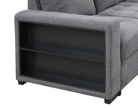 Stockwell Dark Gray Sleeper Sofa Sectional from Furniture of America - Luna Furniture