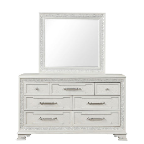 Stella Mia Creamy White Dresser w/Jewelry Box from Furniture of America - Luna Furniture