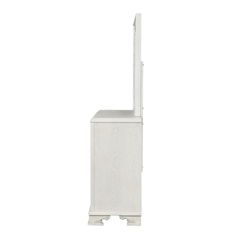 Stella Mia Creamy White Dresser w/Jewelry Box from Furniture of America - Luna Furniture