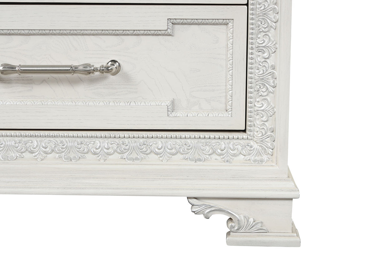 Stella Mia Creamy White Dresser w/Jewelry Box from Furniture of America - Luna Furniture