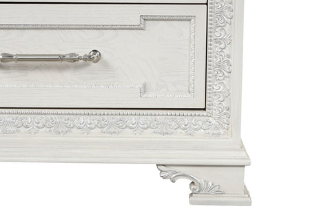 Stella Mia Creamy White Dresser w/Jewelry Box from Furniture of America - Luna Furniture