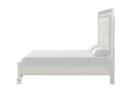 Stella Mia Creamy White 4-Piece Queen Bedroom Set from Furniture of America - Luna Furniture