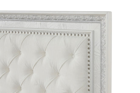 Stella Mia Creamy White 4-Piece Queen Bedroom Set from Furniture of America - Luna Furniture