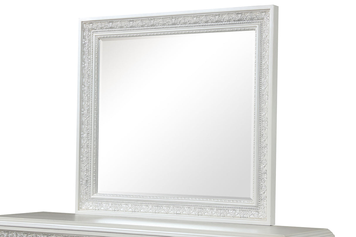 Stella Mia Creamy White Mirror (Mirror Only) from Furniture of America - Luna Furniture