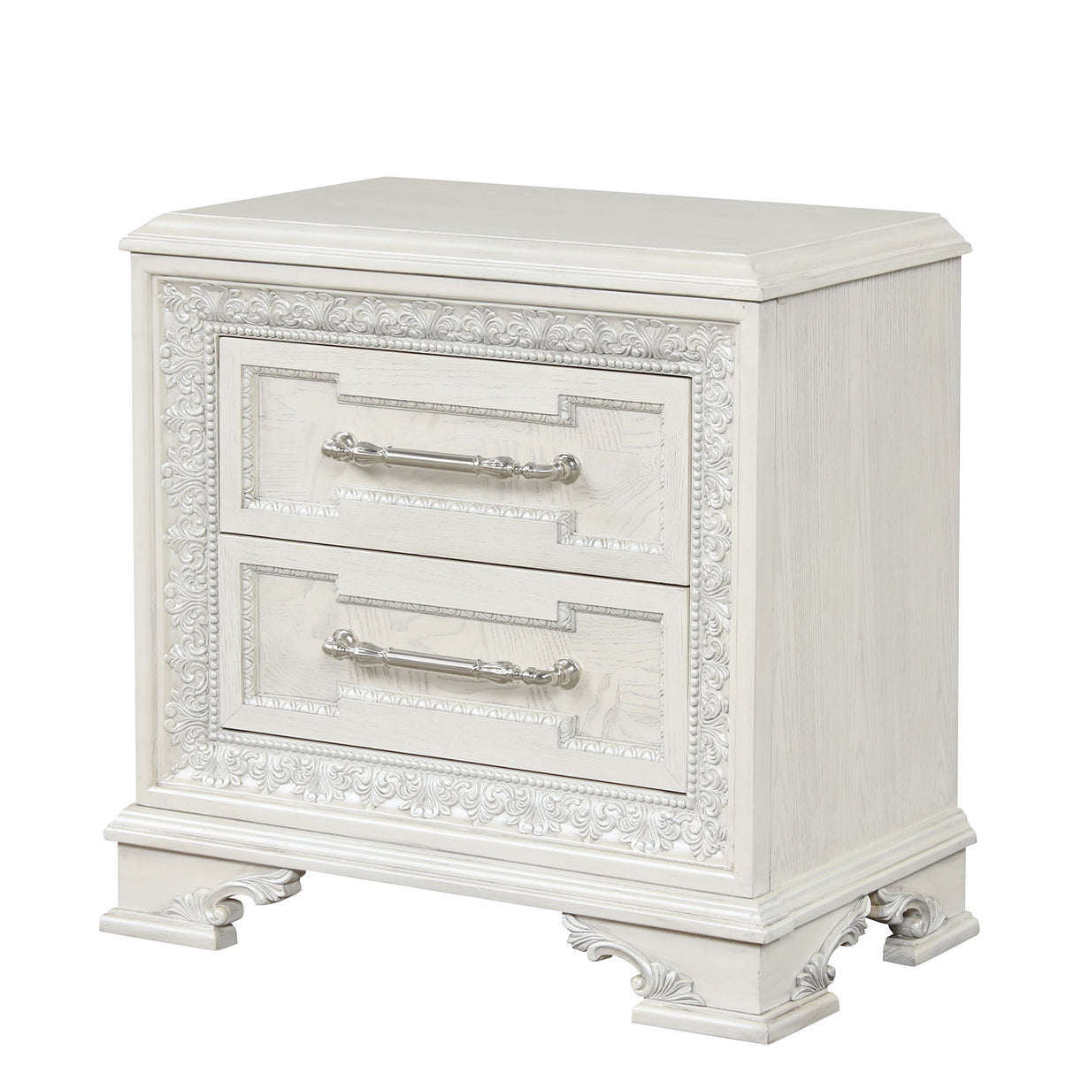 Stella Mia Creamy White Nightstand from Furniture of America - Luna Furniture