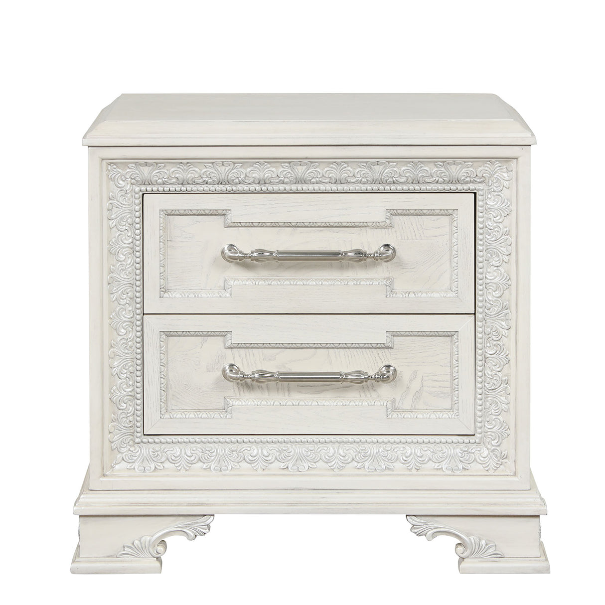 Stella Mia Creamy White Nightstand from Furniture of America - Luna Furniture