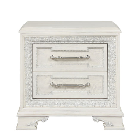 Stella Mia Creamy White Nightstand from Furniture of America - Luna Furniture