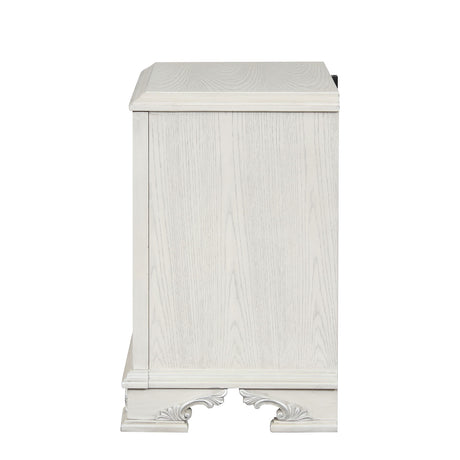 Stella Mia Creamy White Nightstand from Furniture of America - Luna Furniture