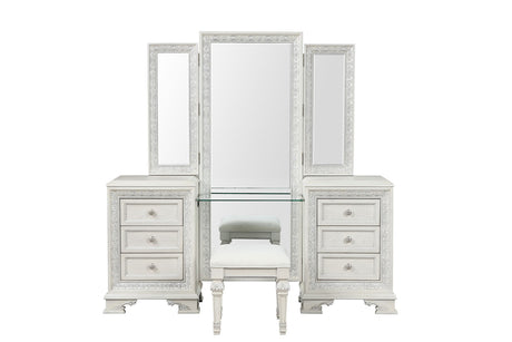 Stella Mia Creamy White Vanity Set from Furniture of America - Luna Furniture