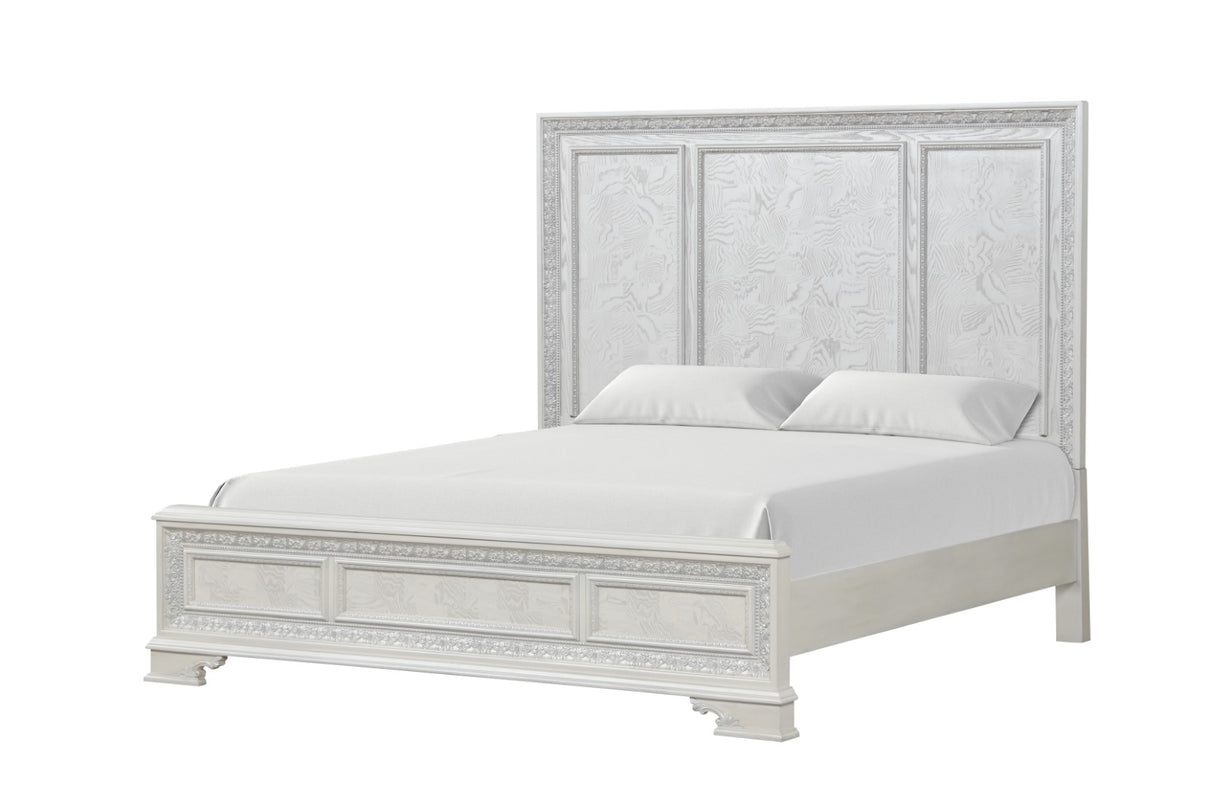 Stella Mia Creamy White Queen Bed from Furniture of America - Luna Furniture