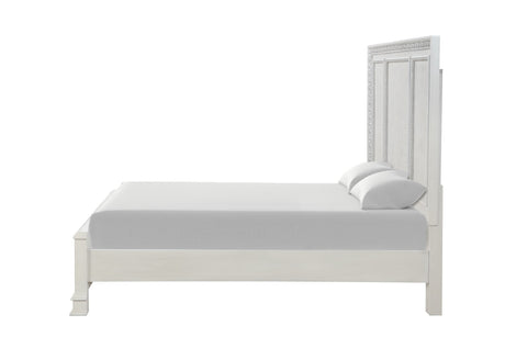 Stella Mia Creamy White King Bed from Furniture of America - Luna Furniture
